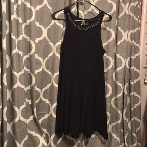 black lace dress